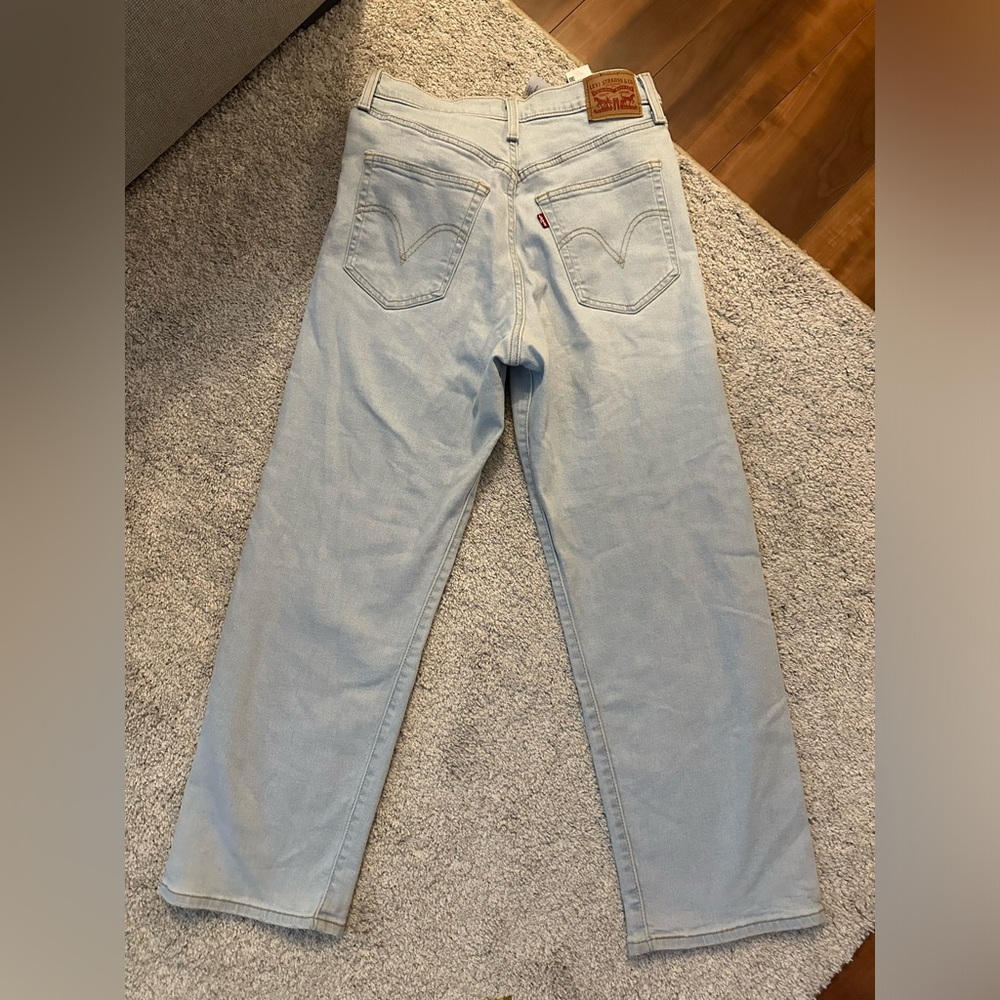 Levi’s Denim Jeans - Women’s Ribcage Straight Ankle Jeans - Size 29 - Light Blue - Picture 6 of 13